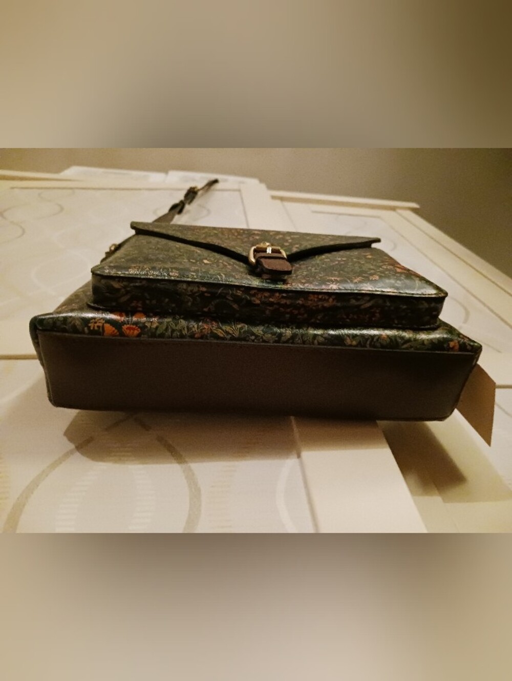 Patricia Nash Avellino Crossbody P062707X Genuine Leather Tuscan Fields - Picture 7 of 16